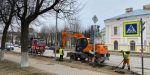 В Кингисеппе меняют асфальт на проспекте Карла Маркса