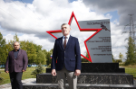 В поселке Кингисеппский открыт памятный знак в честь защитников Отечества